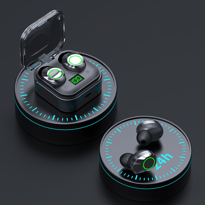 ydmini Wireless Bluetooth Headset TWS In-Ear Earbuds Breathing Light Sports Headphone with Digital Display ydmini Wireless Bluetooth Headset TWS In-Ear Earbuds Breathing Light Sports Headphone with Digital Display